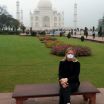 Christina at the Taj Mahal