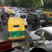 Our bus in traffic, Delhi